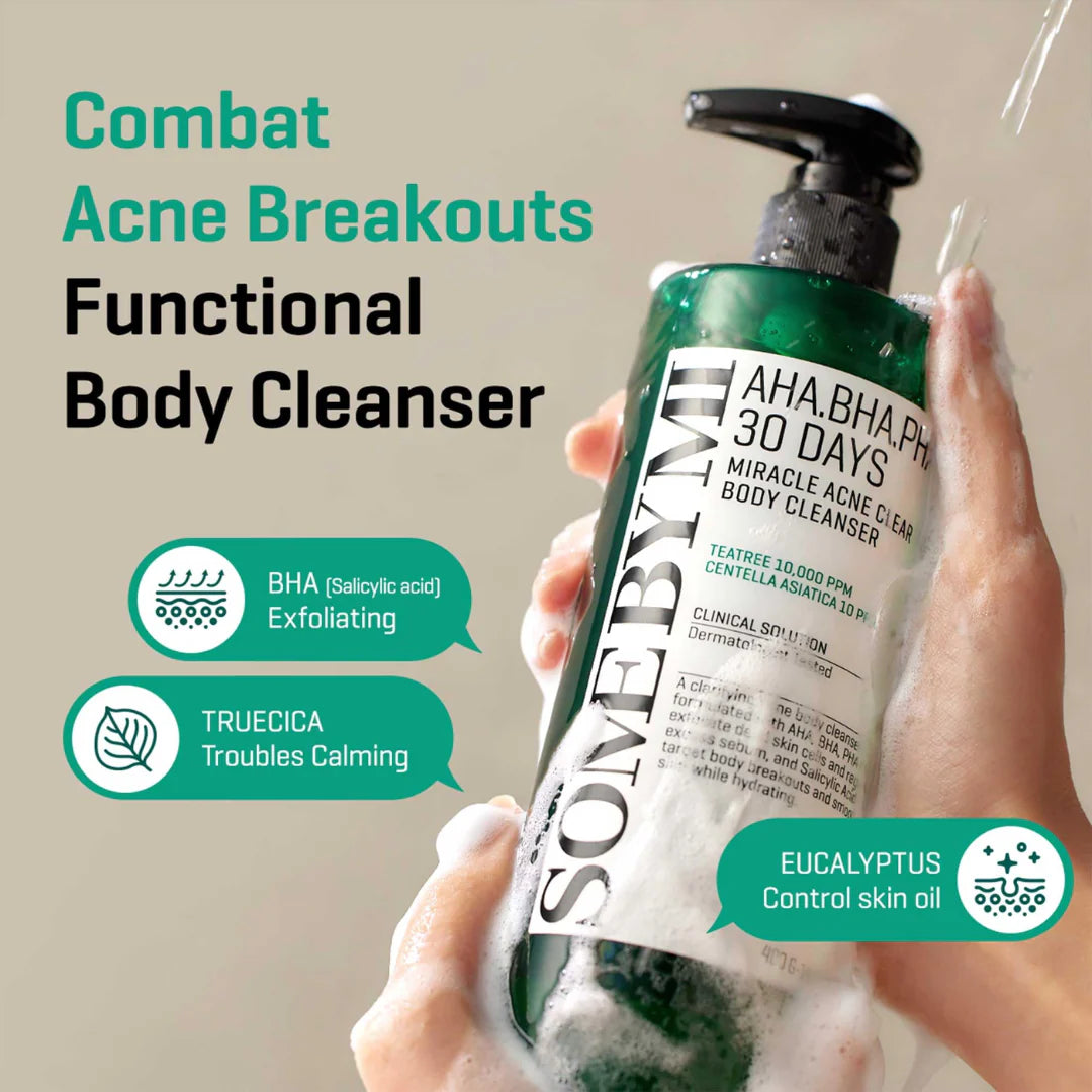 SOME BY MI AHA BHA PHA Nettoyant Corps Miracle Anti-Acné 30 Jours