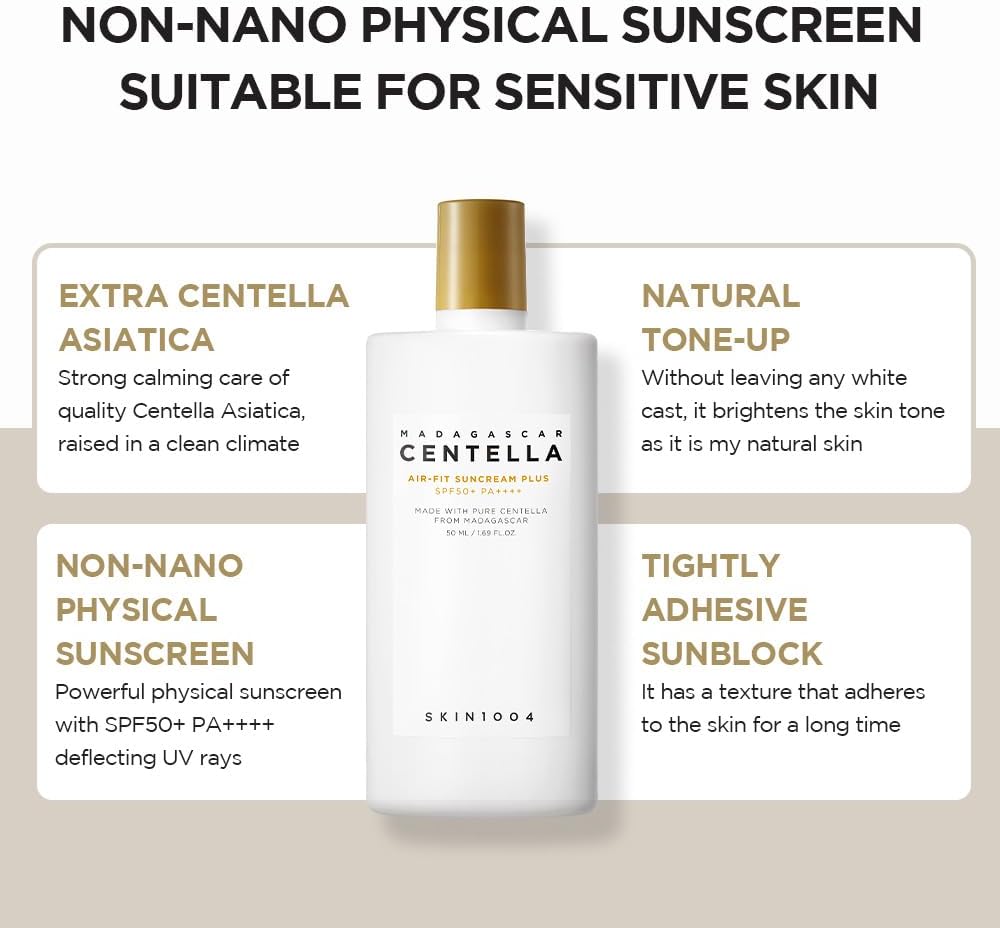 SKIN 1004 - Crème solaire Air-Fit Plus Centella de Madagascar