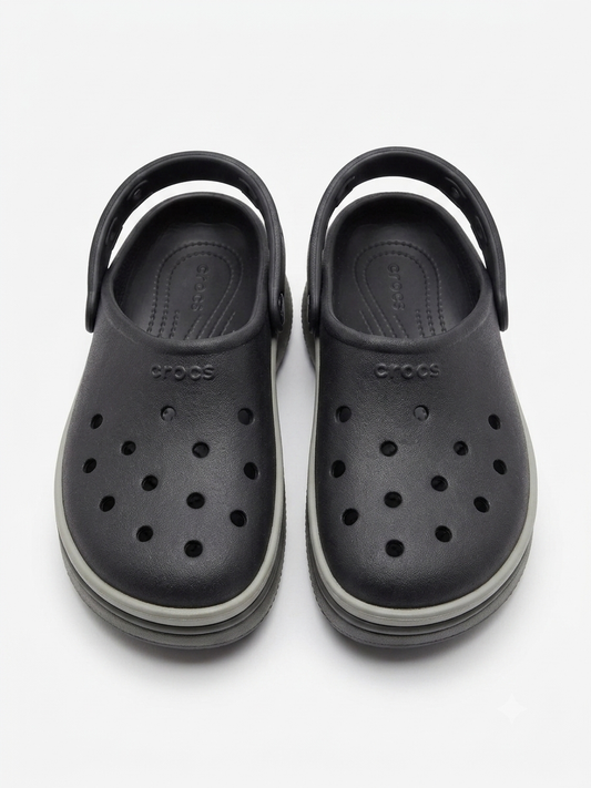 Black Classic Stacked Crocs