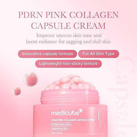 Medicube - PDRN Pink Collagen Capsule face Cream