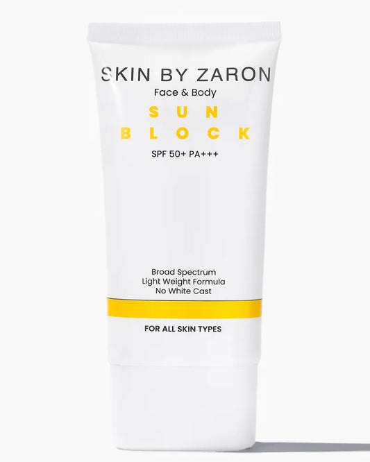 SKIN BY ZARON FACE & BODY SUN BLOCK SPF 50+ PA+++ SUNSCREEN