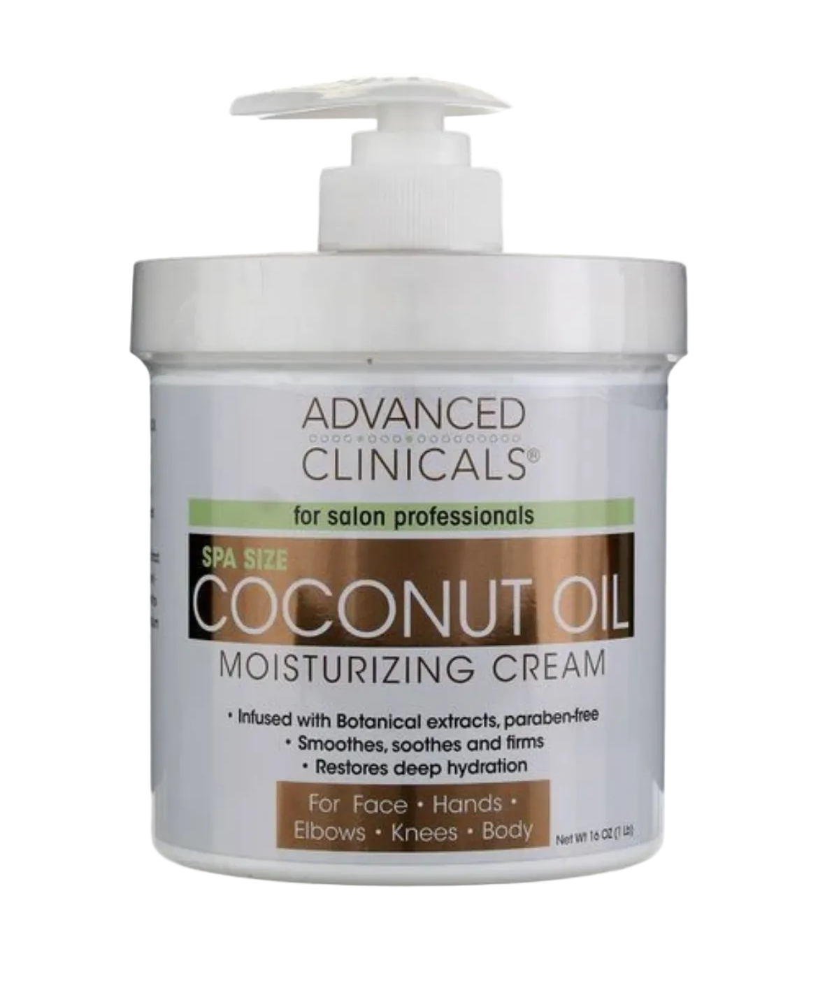 Advanced Clinicals Coconut Oil Body lotion | 16oz