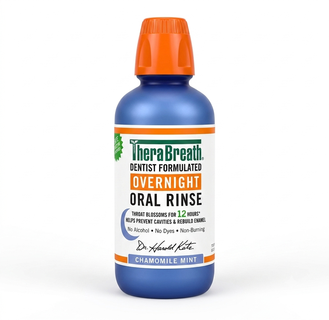 TheraBreath Overnight Chamomile Mint Mouth Wash