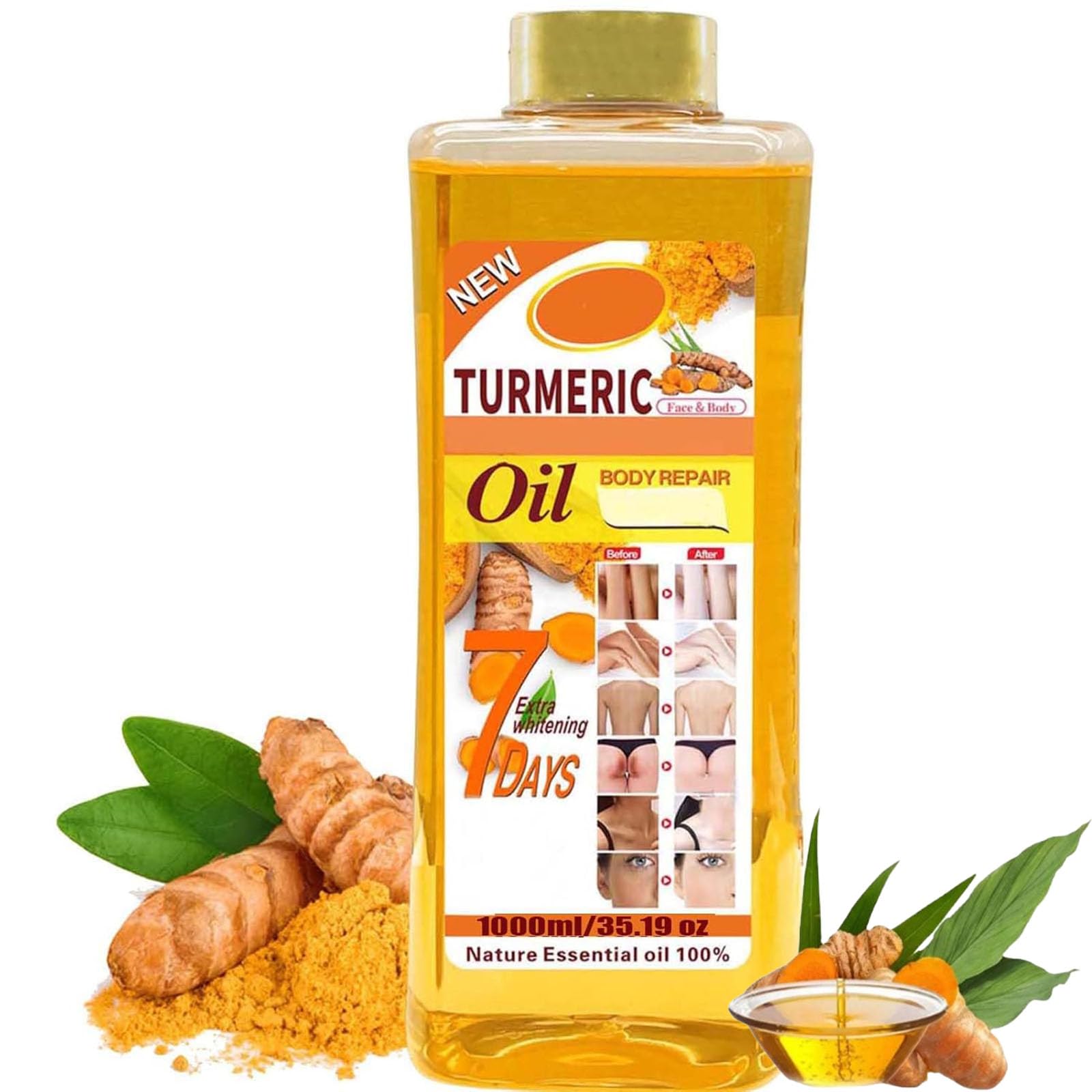 VEET Gold Turmeric Super Whitening Body Oil | 1000ml