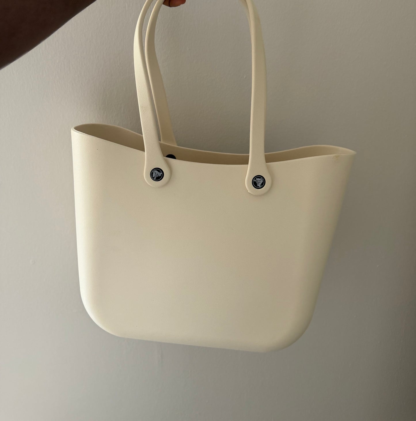 NEW WATERPROOF RUBBER / JELLY TOTE BAG WITH JIBBITZ HOLES