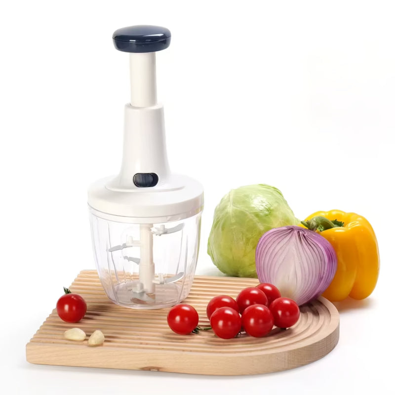 HAND PRESS CHOPPER – MANUAL STAINLESS STEEL FOOD MINCER