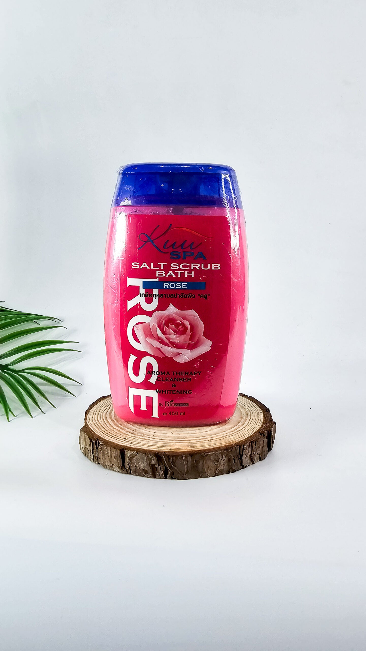 Kuu Spa Rose Salt Scrub Bath 450ml