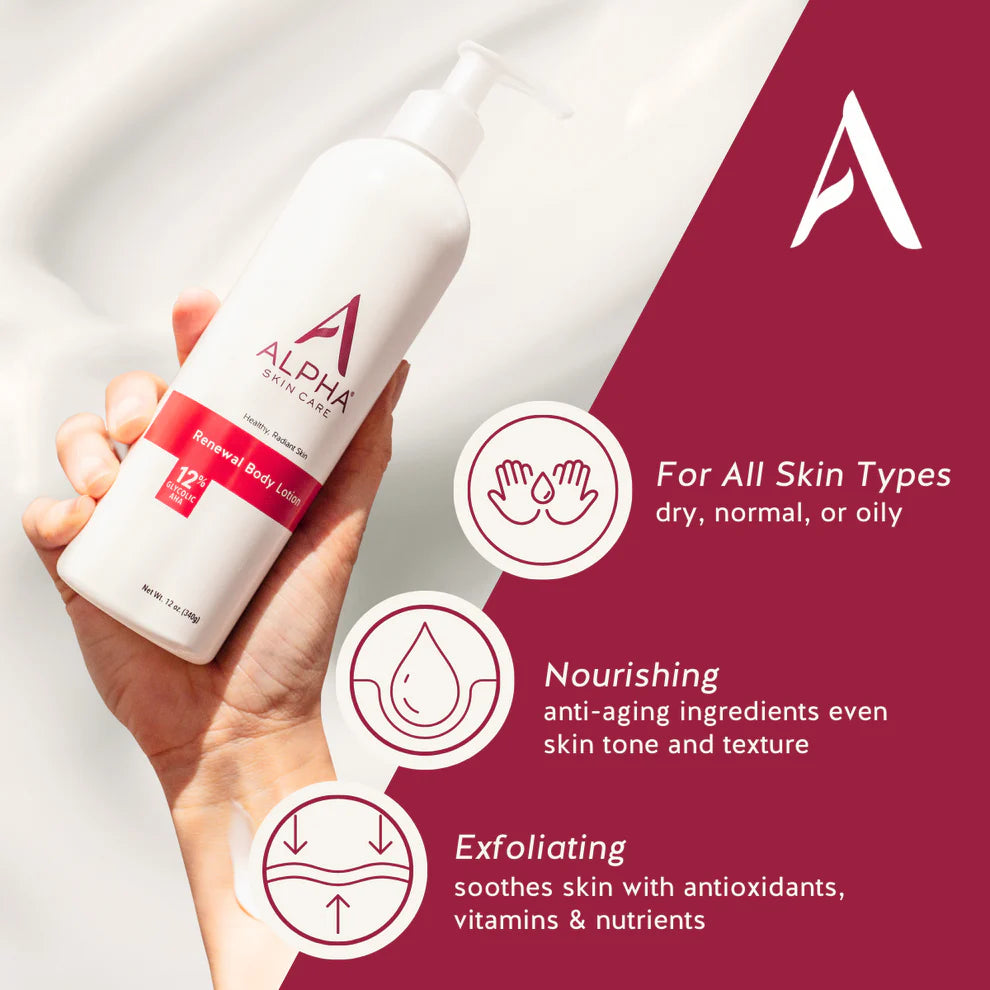 Lotion corporelle Alpha Renewal 12 % d'AHA glycolique 