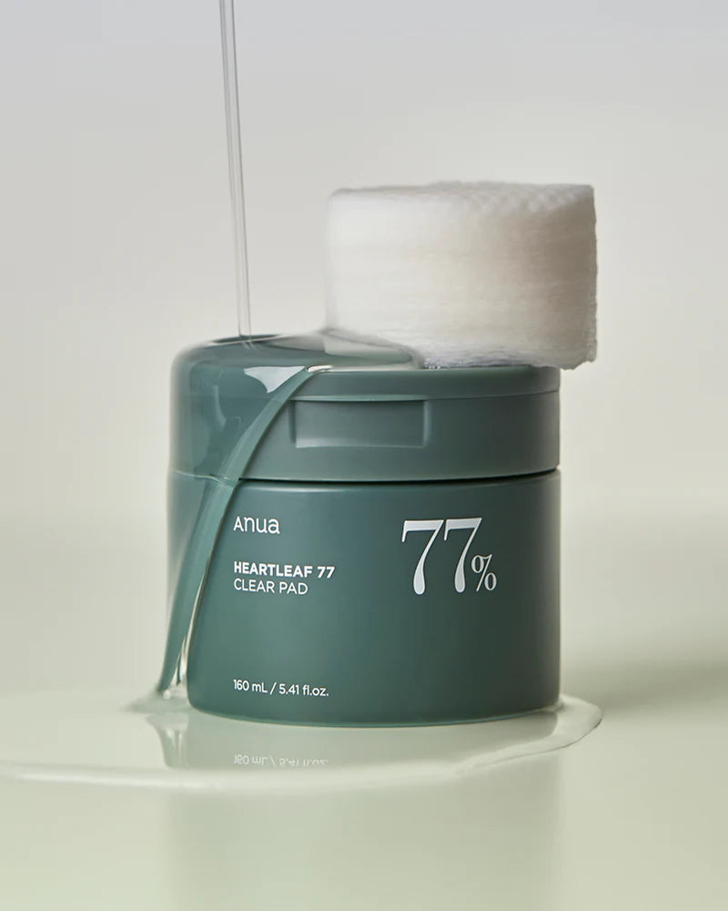 Tampon de toner ANUA Heartleaf 77, 70 feuilles, soin des peaux mortes PHA, tampon de toner quotidien à faible pH exfoliant 