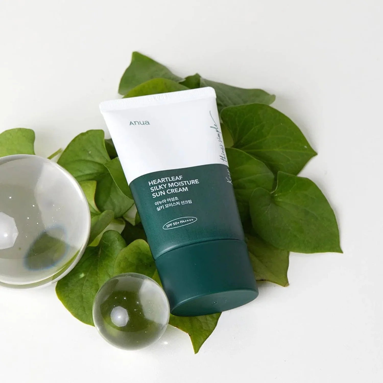 Anua - Crème solaire hydratante et soyeuse Heartleaf