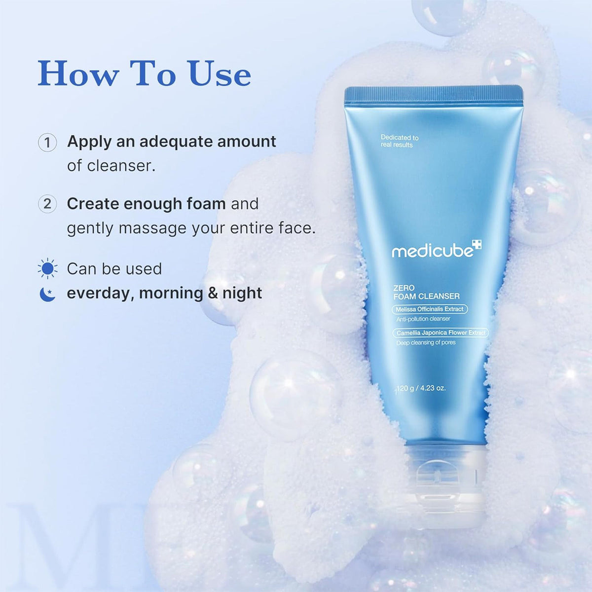 MEDICUBE ZERO FOAM CLEANSER 120ml image 4
