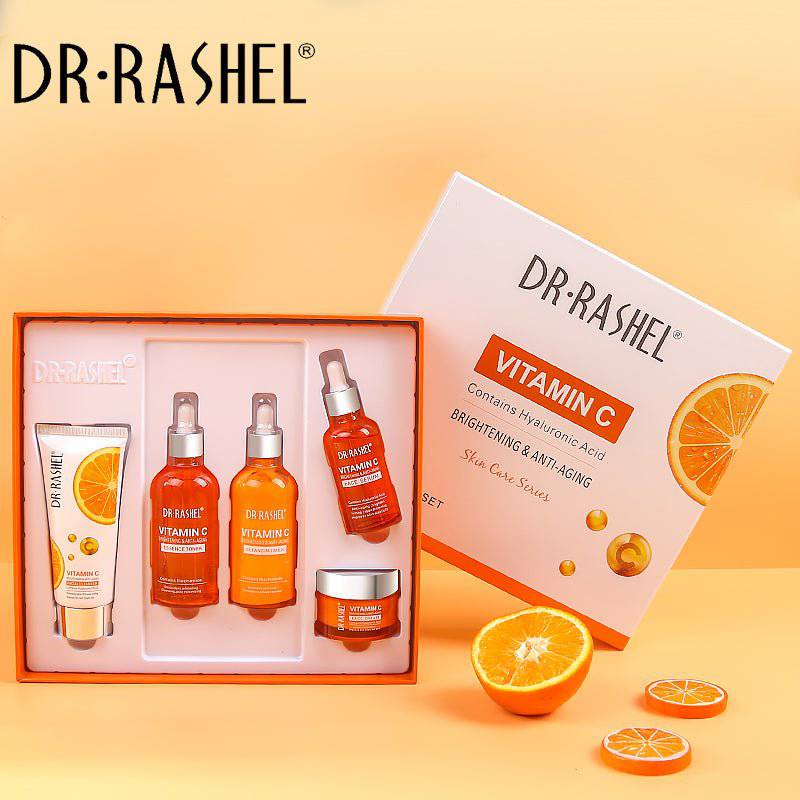 DR. RASHEL VITAMIN C BRIGHTENING ANTI AGING FACE SKIN CARE SET – PACK OF 5