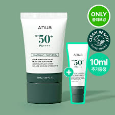 Anua - Crème solaire hydratante et soyeuse Heartleaf
